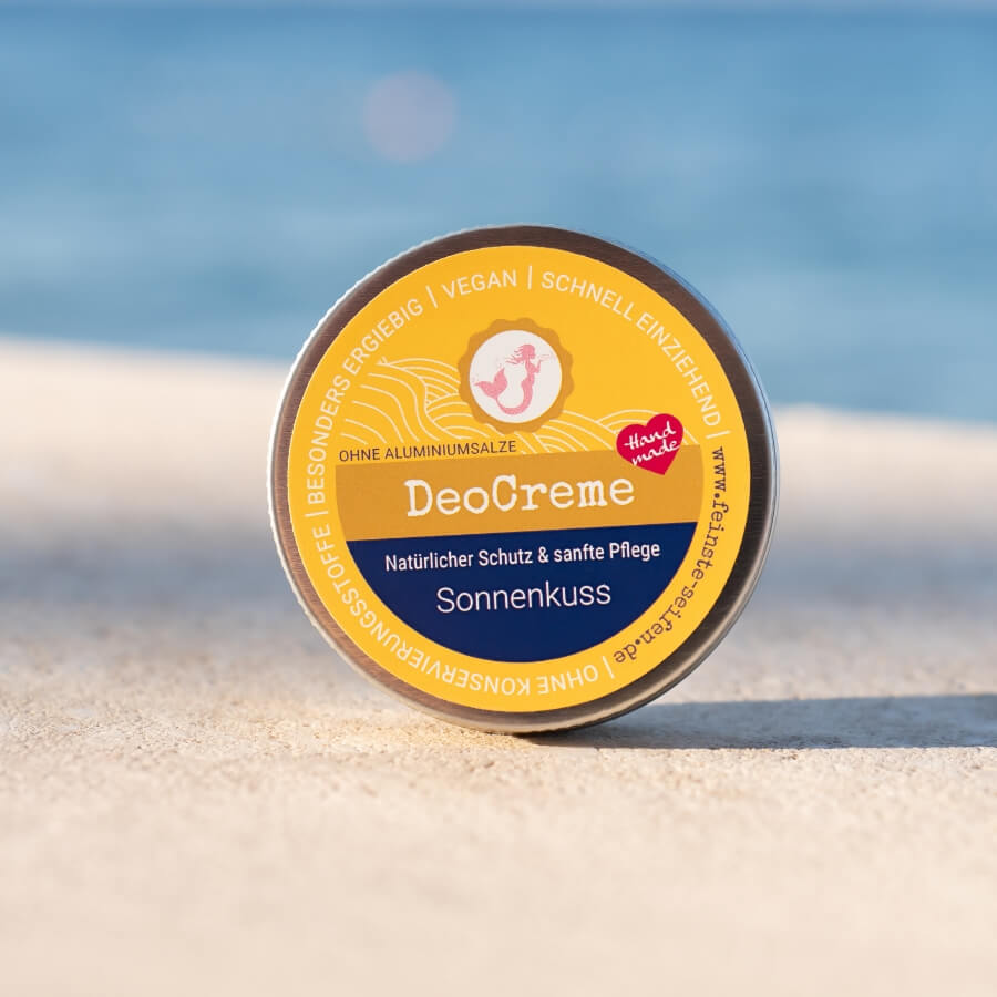 DeoCreme Sonnenkuss in Aluminiumdose mit zitronig-frischem Duft