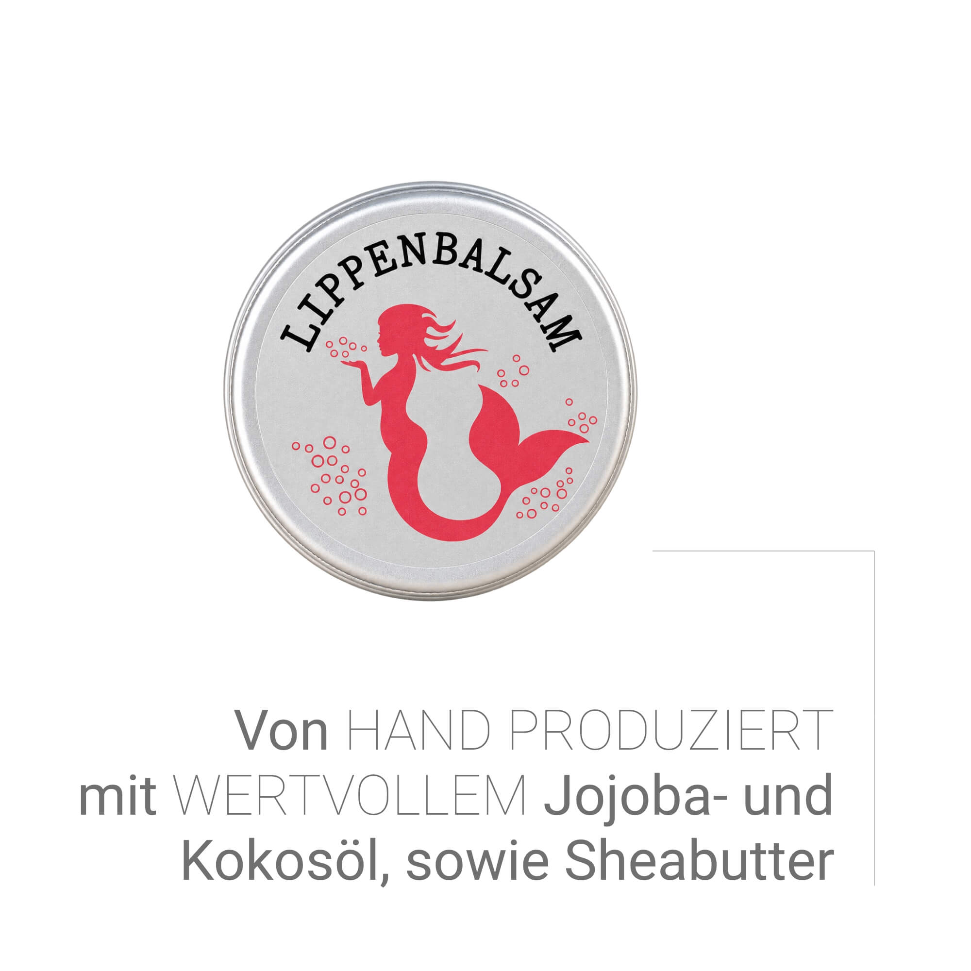 Handgemachter Lippenbalsam mit Jojobaöl, Kokosöl und Sheabutter – reichhaltige Pflege für trockene Lippen ohne Duftstoffe
