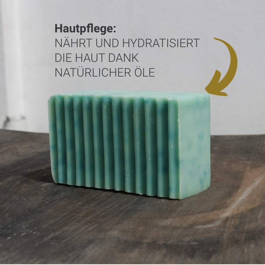 Handgemachte Duschseife mit pflegenden Pflanzenölen