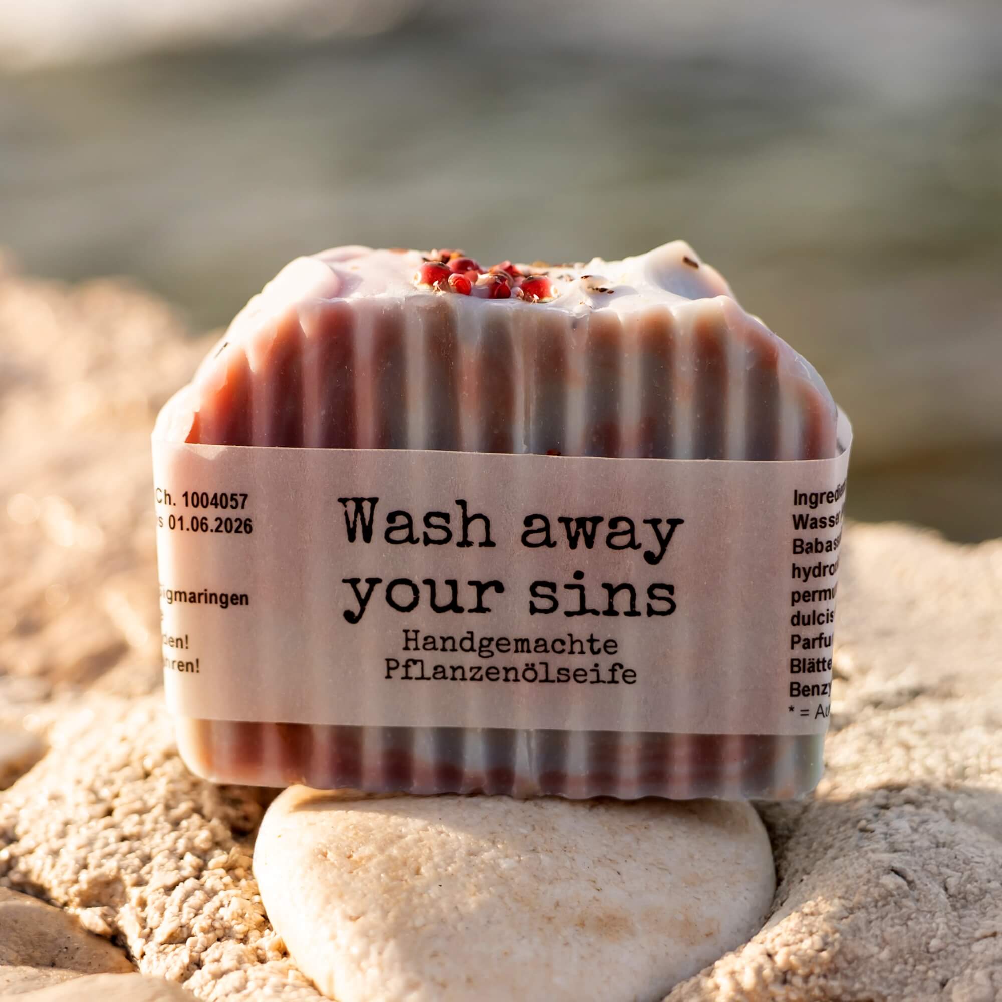 Handgemachte Wash away your sins Männerseife mit Zedernholzduft