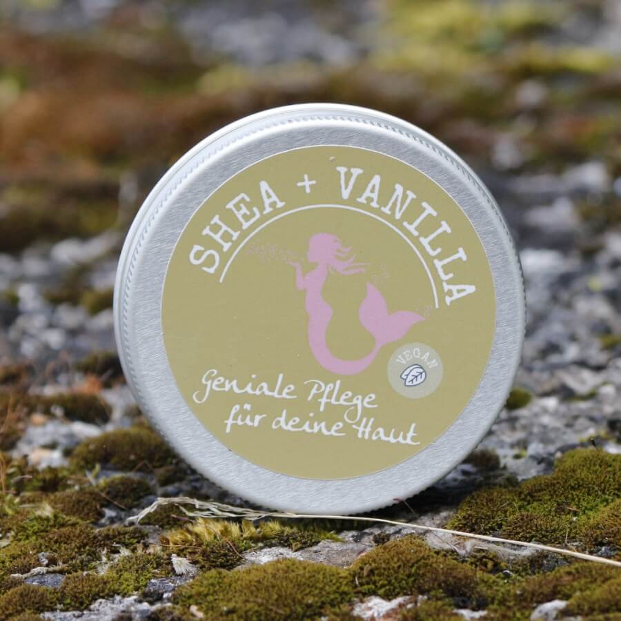 Shea+Vanilla Handcreme aus 100 % Bio-Sheabutter für trockene Hände und Haut
