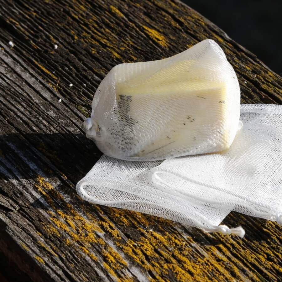 Mesh-Säckchen mit SchafMilch Seife