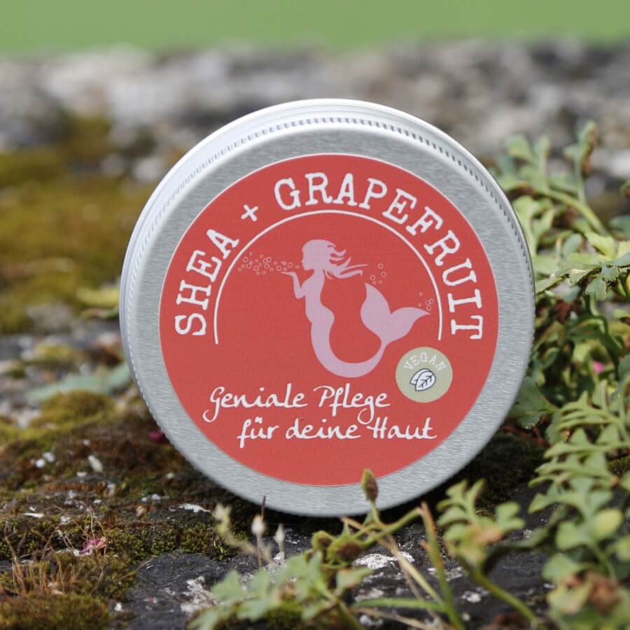 Shea+Grapefruit Handcreme aus 100 % Bio-Sheabutter für trockene Hände und Haut