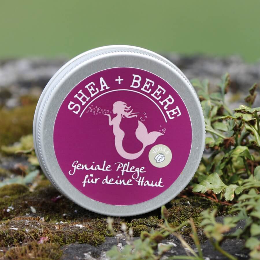 Shea+Beere Handcreme aus 100 % Bio-Sheabutter für trockene Hände und Haut